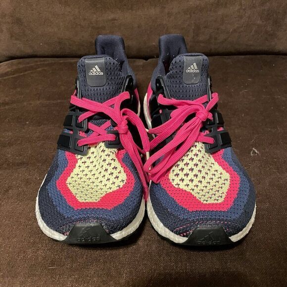 Adidas Ultraboost 2.0 Sneakers in Night Navy and Pink Size 9.5 Women's Running - Picture 2 of 12